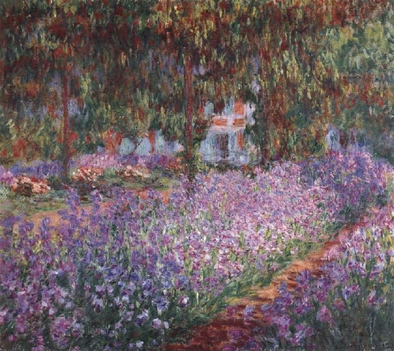 Claude Monet Monet-s Garden the Irises Germany oil painting art